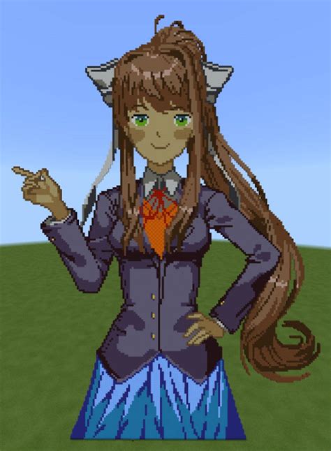 Fun Monika Pixel Art I Made Scrolller