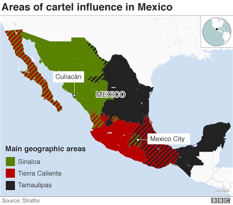drug cartel areas in mexico
