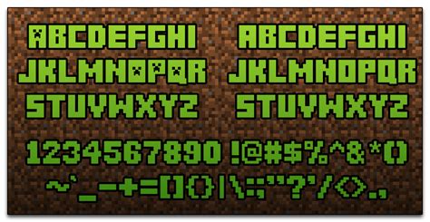 Minecraft Font Download This Sandbox Game Is Released By Mojang