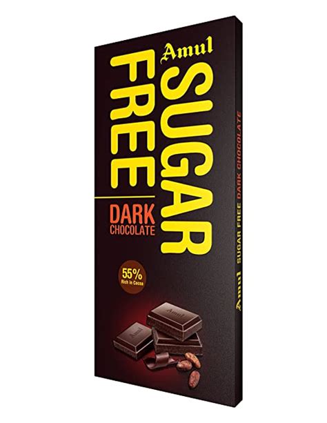 Amul Dark Chocolate Sugar Free 150g Grocery And Gourmet Foods