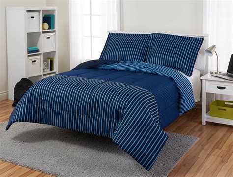 Boys Stripped Comforter Set Cool Classic Stylish Comfy Reversible Teen