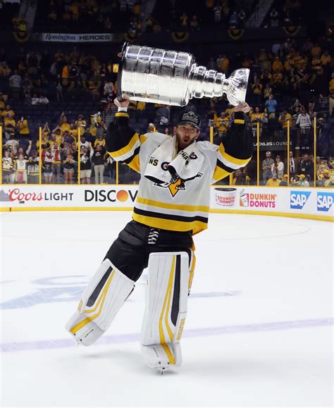 2017 Stanley Cup Champion - Matt Murray. Became the first goalie in NHL