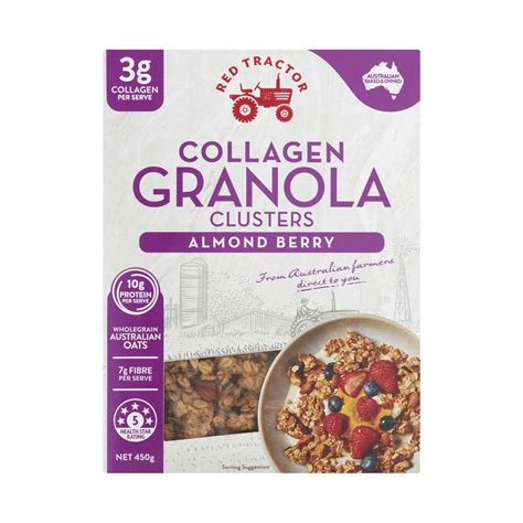 Buy Red Tractor Collagen Almond Berry Granola 450g Coles
