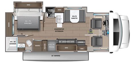 Greyhawk Class C Rv Versatile Floorplans Jayco Inc