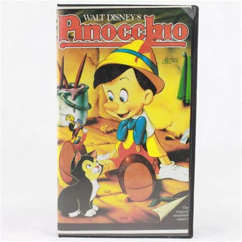 Walt Disneys Pinocchio Vhs Wts Retro