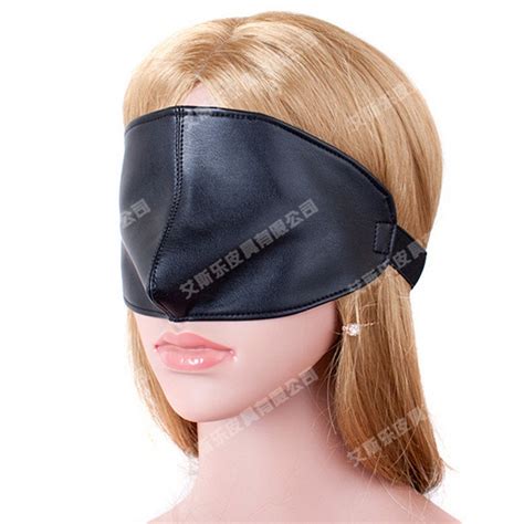 High Grade Pu Leather Harness Blindfold Bdsm Bondage Cover Nose Eye