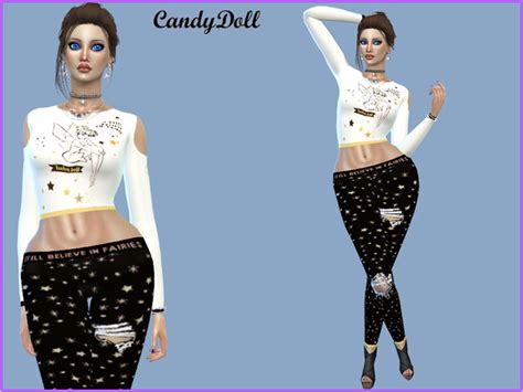 Cute Tinker Bell Set By Candydolluk Sims 4 Female Clothes
