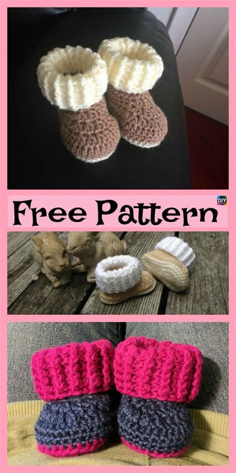 Crochet Ugg Style Booties Free Patterns Innstyled Com