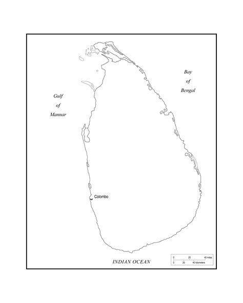 Sri Lanka Blank Map Maker Printable Outline Blank Map Of Sri Lanka
