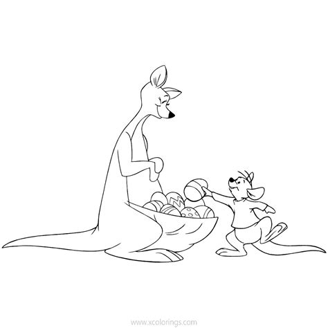 Disney Winnie The Pooh Easter Coloring Pages Xcolorings Com