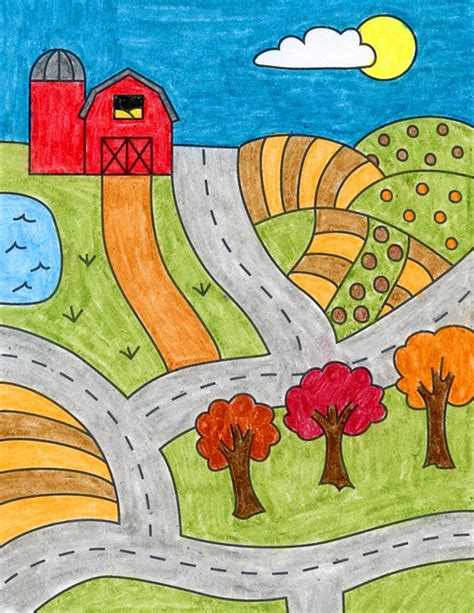 How To Draw A Farm · Art Projects For Kids