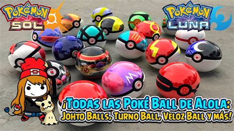 Guia ¡todas Las Poké Ball De Alola Johto Balls Turno Ball Veloz