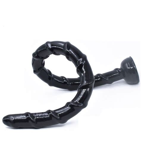 18 Inch Thin Anal Dildo Suction Cup Extreme Long Slim Black Penis Women Sex Toys Ebay