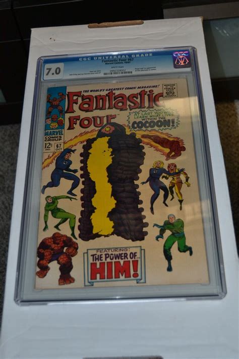 Fantastic Four 67 Key Cgc 70 White Pages 1st Him Warlock Oct1967
