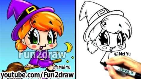how to draw chibi how to draw a witch draw people cute drawings chibi drawings