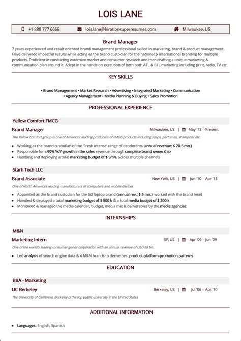 Chronological Resume The 2019 Guide To Reverse Chronological Resumes