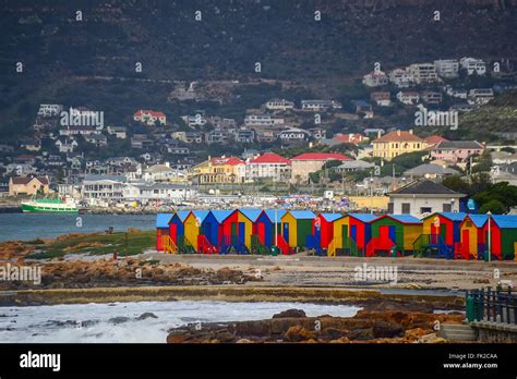 Colorful Houses In Simons Town South Africa Stock Photo Alamy