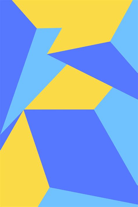 Buy Yellow Blue Geometric Shapes Wallpaper Free Shipping