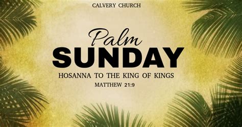 Palm Sunday Template Postermywall