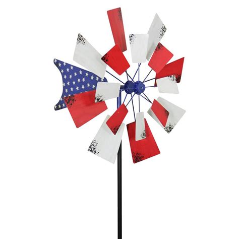 Kinetic Wind Spinners Garden Wind Spinners Patriotic Yard Decor