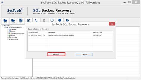 Sql Backup Restore Software To Repair And Recover Sql Backup Files Data