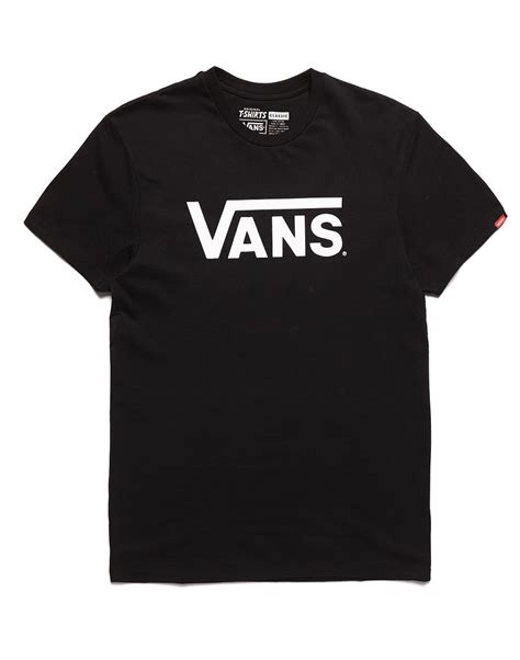 Mens white vans t shirt. Lyst - Vans T Shirt With Logo Print Black in Black for Men