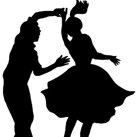 Plough And Harrow Dance Rock And Roll Jive Square Dance Silhouette
