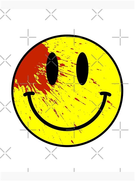 Acid House Smiley Face Bloodied Framed Art Print By Chairboy
