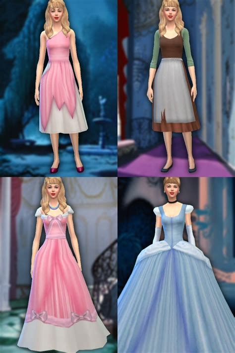 Sims 4 Mods Clothes Sims 4 Clothing Sims Mods Cinderella Pink Dress