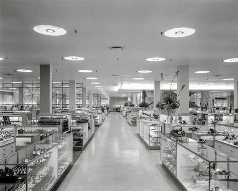Department Store 1955 Shorpy Old Photos Framed Prints