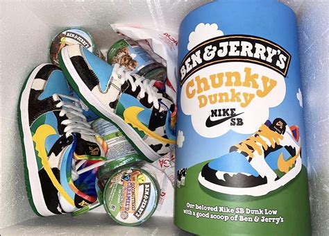 Ben And Jerrys X Nike Sb Dunk Low Chunky Dunky Svelato Il Look Dell