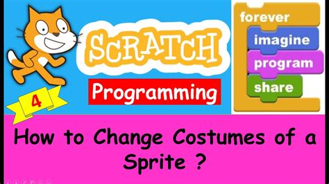 Scratch Tutorial 4 How To Change Costumes In Scratch 30 Youtube
