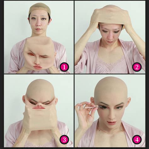 Silicone Fake Headgear Female Permanent Make Up For Transgender Crossdresser Ebay