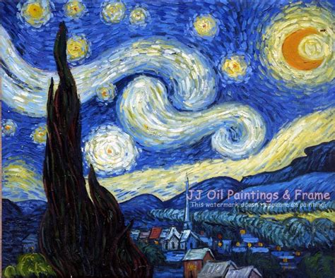 Van Gogh Starry Night Reproduction Classic Oil Paintings Masterpiece Art The World Most Famous