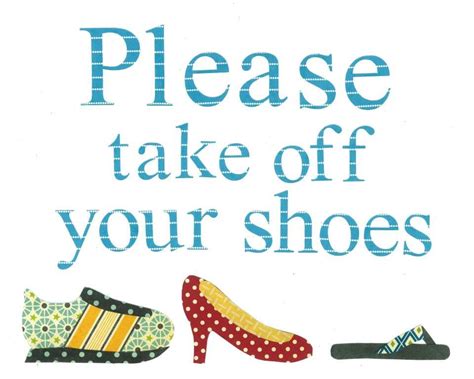 Please Take Off Shoes Printable Sign Printable Word Searches