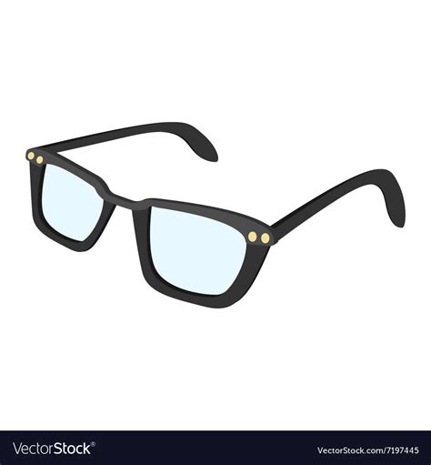 Male Glasses Cartoon Icon Royalty Free Vector Image