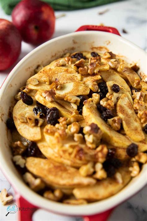 Baked Apples With Walnuts Billi S Kitchen