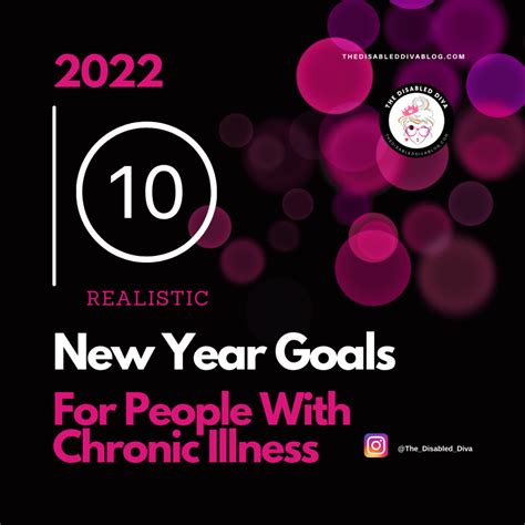 top 10 realistic new year goals for people with chronic illness the disabled diva blog