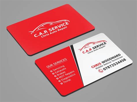 Running through your company contacts by pc and creating your christmas card list and then printing mailing labels is a simpler process than looking for and coordinating business cards and hands editing addresses. Entry #41 by mahmudkhan44 for Design car mechanic business ...