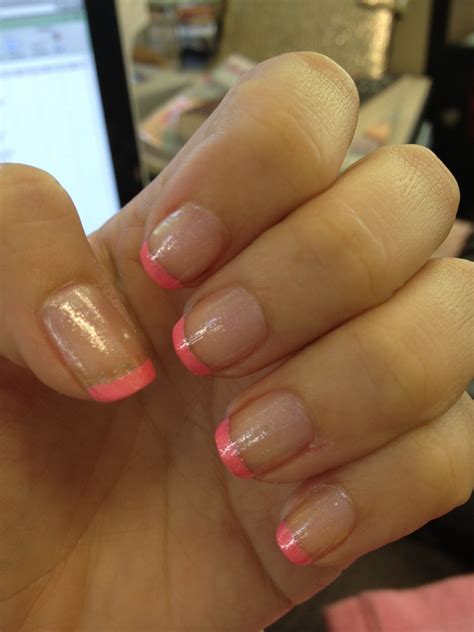 Hot Pink French Manicure Cute Nail Polish