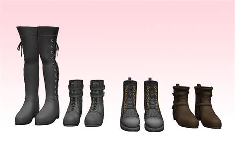 Mmd Hq Boots Pack By Amiamy111 On Deviantart