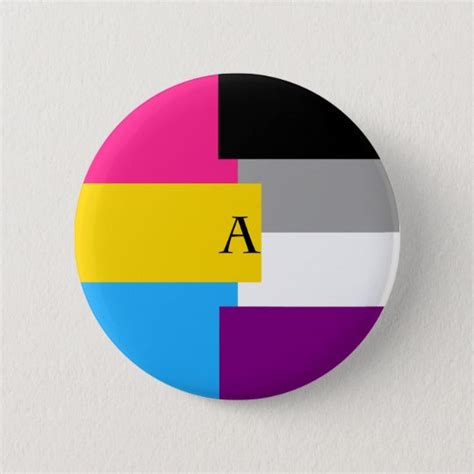 Panromantic Asexual Pan Ace Pin