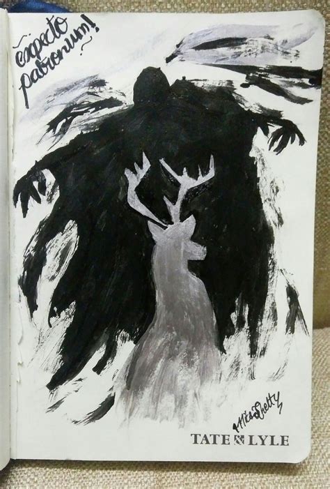 Patronus And A Dementor Painted By Mita Shetty