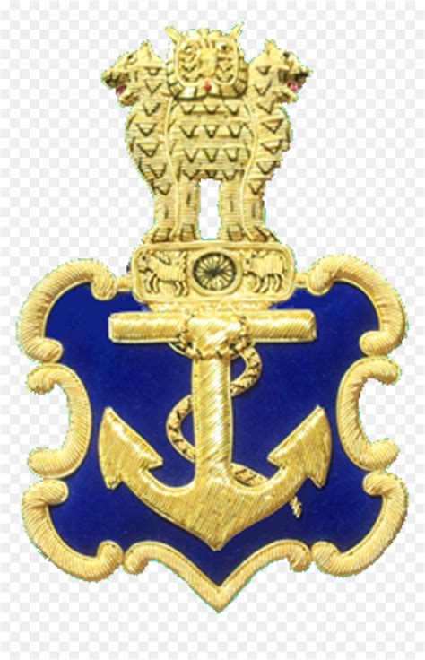 Crest Of Indian Navy Indian Navy Ranks And Insignia Hd Png Download