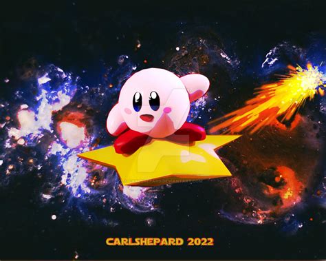 Kirby Soaring Through The Cosmos By Carlshepard On Deviantart