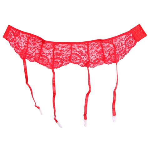 sexy lace garter belt punk goth women suspender belt hot sheer thigh high exotic lingerie