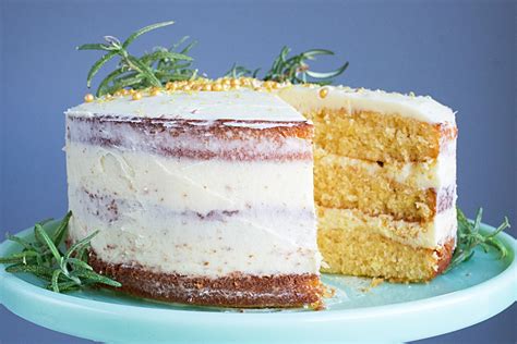 Lemon Cake With Rosemary Buttercream Frosting Mondomulia