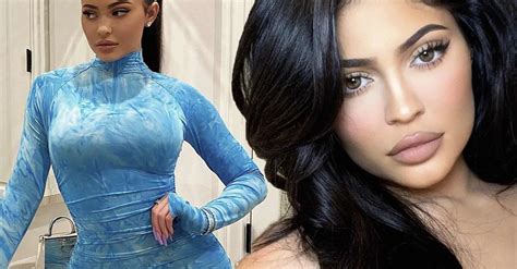 Kylie Jenner S Curve Hugging Blue Dress Sells Out After Billionaire