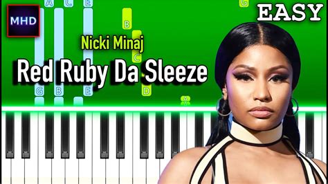Nicki Minaj Red Ruby Da Sleeze Piano Tutorial Easy Youtube