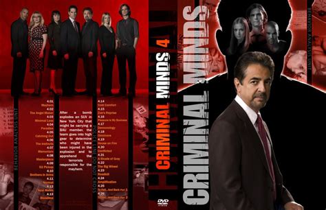 An elite team of fbi profilers analyze the country's most twisted criminal minds, anticipating their next moves before they strike again. Criminal Minds Season 4 - TV DVD Custom Covers - Criminal ...